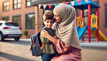 كلمة من الأم لطفلها في الروضة