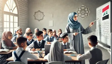 معلمة في السليمانية