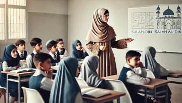 معلمة في صلاح الدين