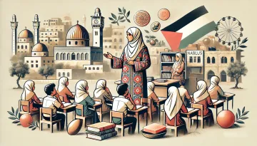 معلمة في نابلس