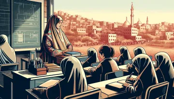 معلمة في غزة