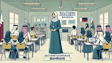 معلمة في المحافظة الجنوبية البحرين