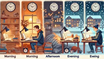 أفضل وقت للمذاكرة في الشتاء