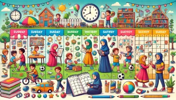 جدول تنظيم الوقت في الإجازة الصيفية للأطفال