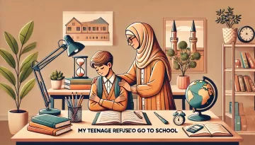 ابني المراهق يرفض الذهاب للمدرسة