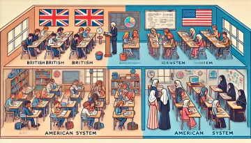 الفرق بين المنهج البريطاني والأمريكي