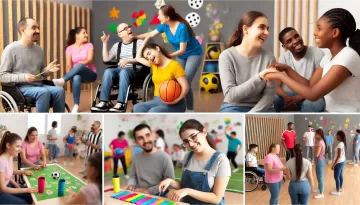 أنشطة اجتماعية لذوي الاحتياجات الخاصة