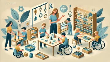 أنشطة منتسوري لذوي الاحتياجات الخاصة