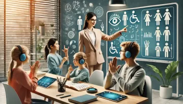 وسائل تعليمية لذوي الإعاقة السمعية