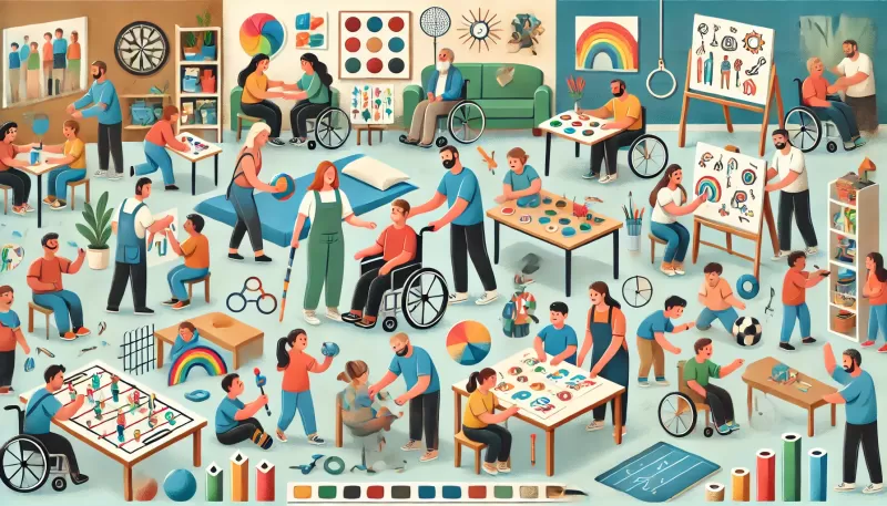 أنشطة لذوي الإعاقة العقلية