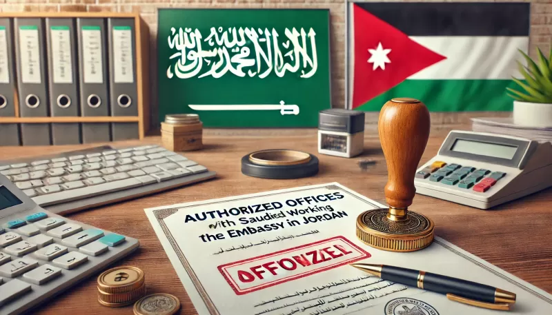 المكاتب المعتمدة لدى السفارة السعودية في الأردن