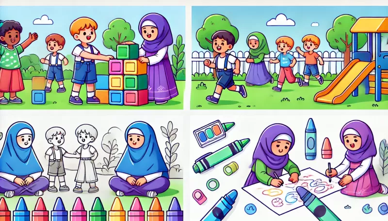 نشاطات الطفل في عمر السنتين ونصف