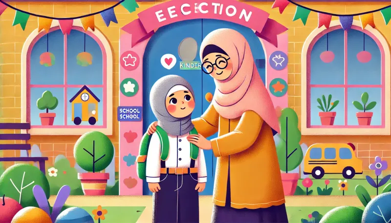 طفلي يبكي عند الذهاب للروضة