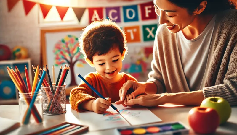 السن المناسب لتعليم الطفل مسك القلم