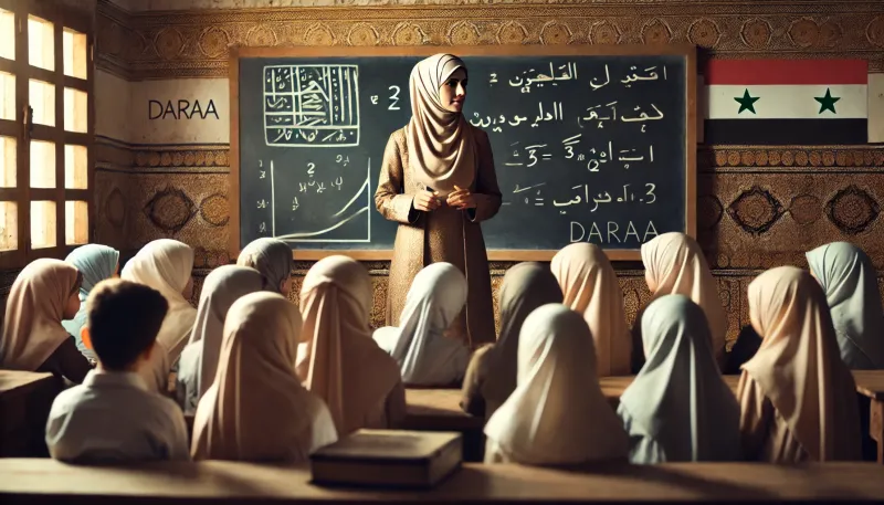 معلمة في درعا