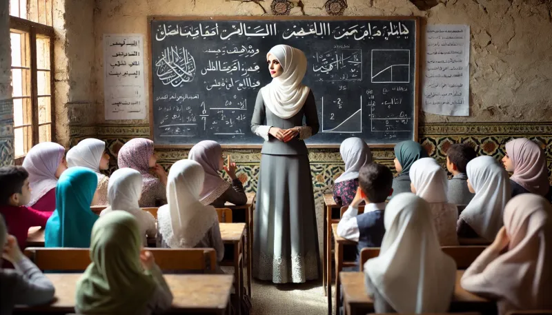 معلمة في دير الزور