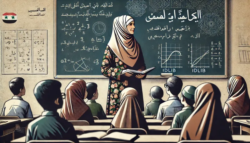 معلمة في إدلب