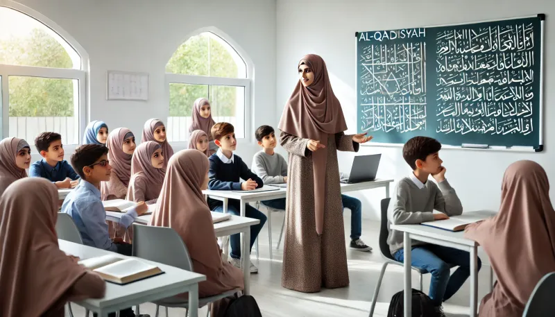 معلمة في القادسية