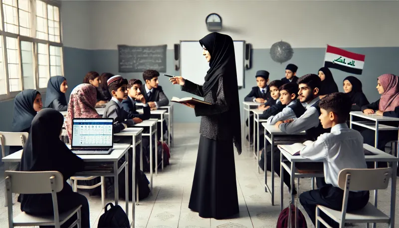 معلمة في النجف