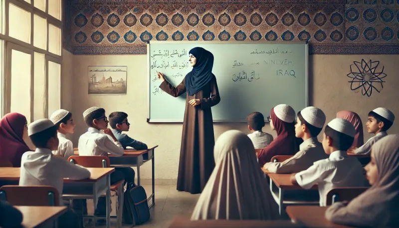 معلمة في نينوى