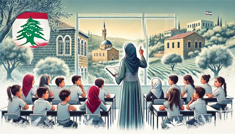معلمة في جنوب لبنان