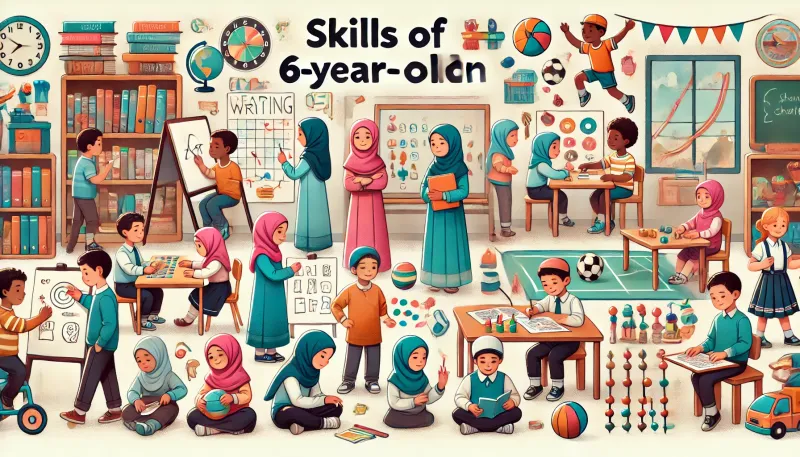 مهارات الأطفال عمر 6 سنوات