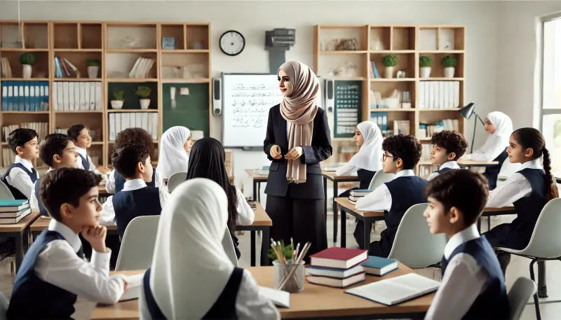 معلمة في الأحمدي