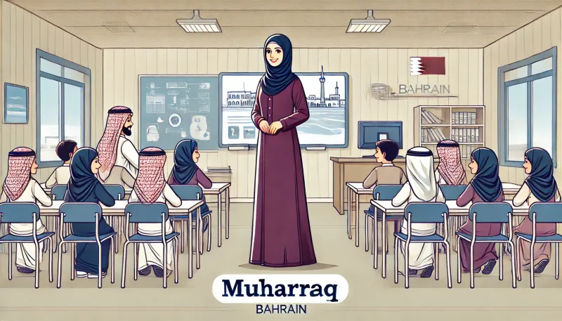 معلمة في محافظة المحرق