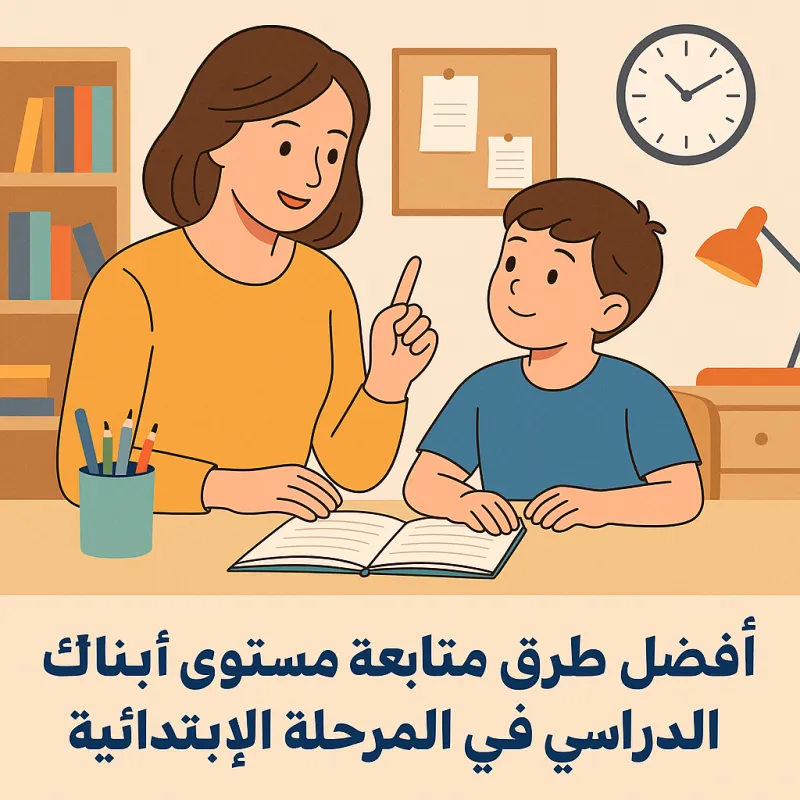 أفضل طرق متابعة مستوى أبنائك الدراسي في المرحلة الابتدائية