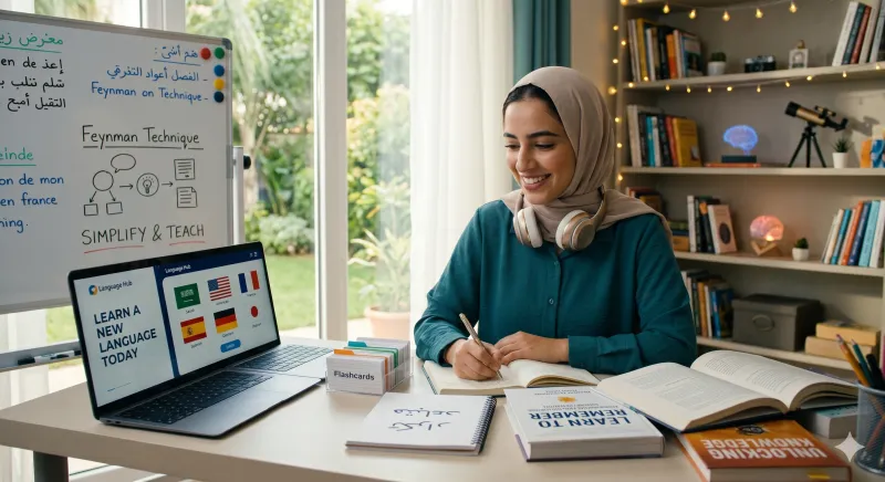 دليل التعلم الفعال: كيف تفهم الأفكار المعقدة وتحفظ المعلومات بسرعة وتتقن أي لغة جديدة؟