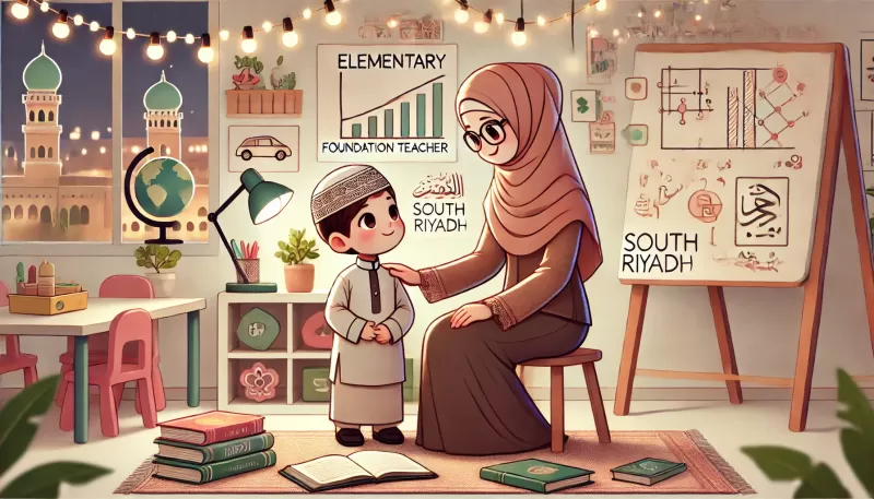 معلمة تأسيس ابتدائي جنوب الرياض