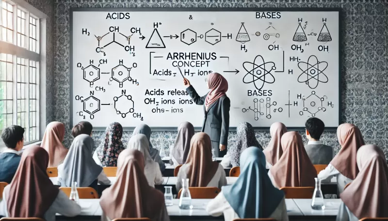 شرح مفهوم أرهينيوس للحموض والقواعد
