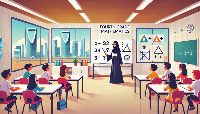 شرح رياضيات رابع ابتدائي في الرياض