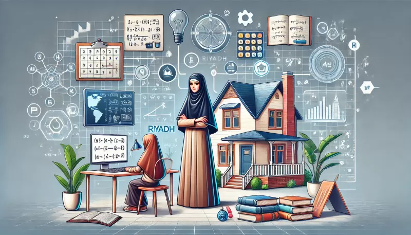 معلمة رياضيات بالرياض تجي للبيت