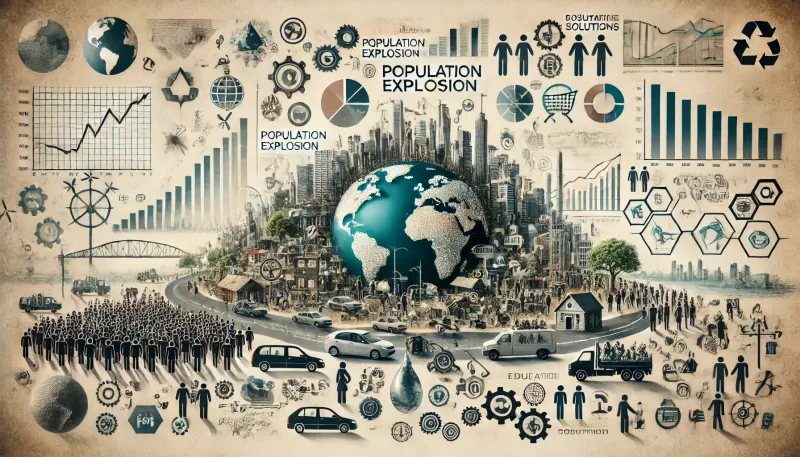شرح درس الانفجار السكاني: الأسباب والتحديات والحلول