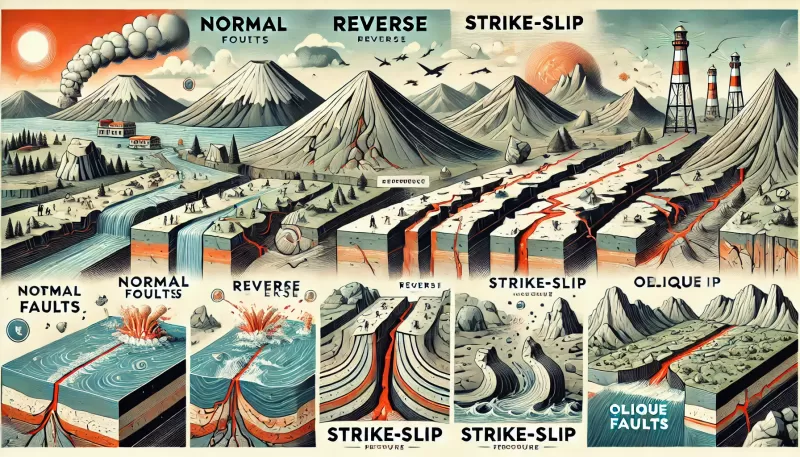 الصدوع: أنواعها وأسبابها وآثارها الجيولوجية