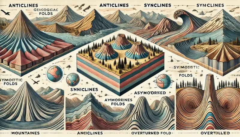 الطيات: تكويناتها وأسبابها وأنواعها وآثارها الجيولوجية