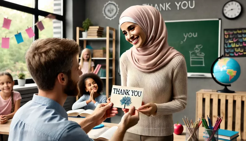 عبارات شكر للمعلمة قصيرة جدًا من ولي الأمر