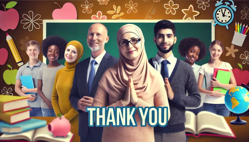 كلمة شكر للمعلمين بمناسبة انتهاء العام الدراسي
