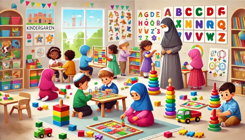 ألعاب تعليمية للأطفال في الروضة