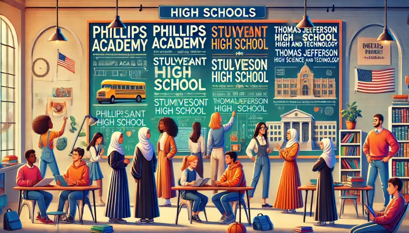 أسماء مدارس ثانوية في أمريكا