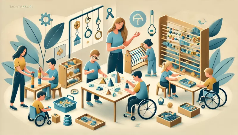أنشطة منتسوري لذوي الاحتياجات الخاصة