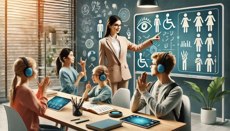 وسائل تعليمية لذوي الإعاقة السمعية